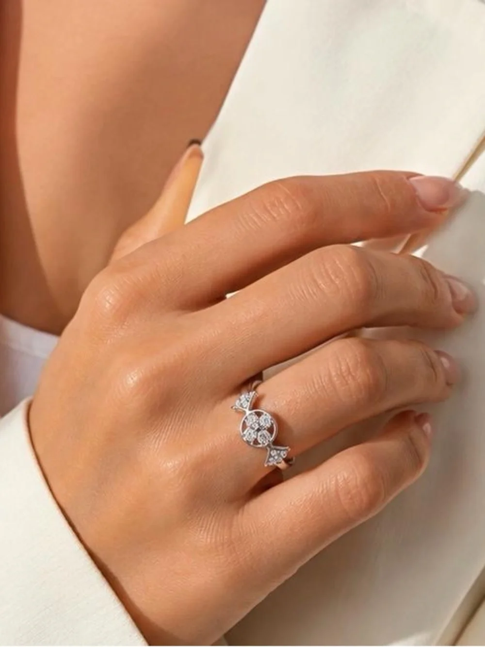 Anthropologie shiny silver